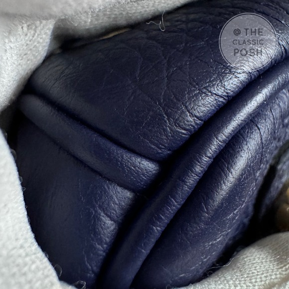 EUC Hermes Birkin 30 Epsom Blue Nuit Gold HW Tote Bag C Stamp 2018 - Picture 10 of 14